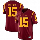 USC Trojans 15 Isaac Whitney Red College Football Jersey Dzhi,baseball caps,new era cap wholesale,wholesale hats